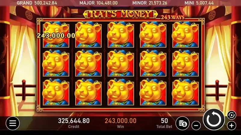 鼠來寶老虎機遊戲畫面