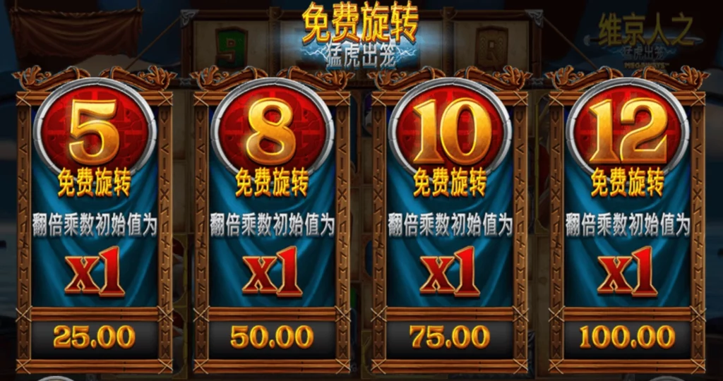 維京人之猛虎出籠, QT電子, 老虎機, 電子遊戲, T8娛樂城