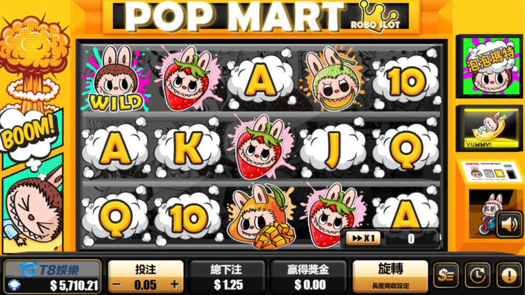 泡泡瑪特, 泡泡瑪特老虎機, CG電子, T8娛樂城, 老虎機