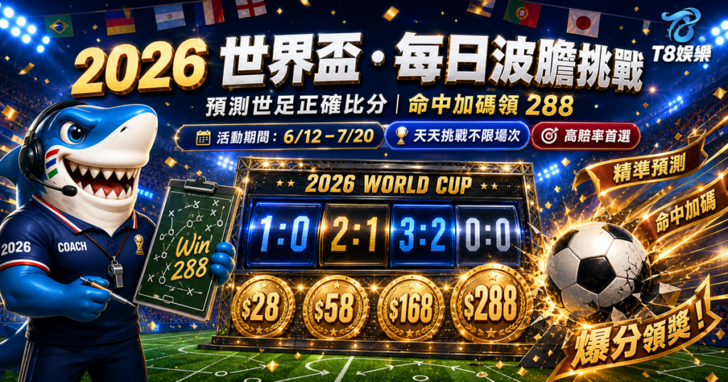 T8娛樂城, 運彩優惠, 世界盃投注優惠, 運彩玩法, T8娛樂城優惠
